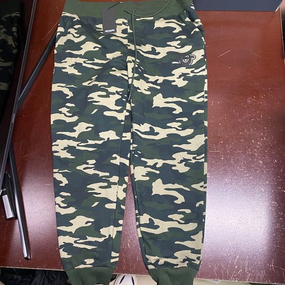 True Religion Mens Multicolor Camouflage Drawstring Pockets Sweatpants Sz XL XXL - Picture 1 of 5